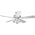 Hunter 25583 The Studio Four-Light 52-Inch Five-Blade Ceiling Fan, White with Frosted Globes