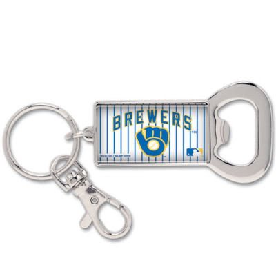 Milwaukee Brewers Retro Bottle Opener Key Ring