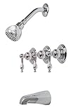 Premier Faucet 119279 Premier Wellington 3-Handle Tub & Shower Faucet, Chrome [並行輸入品]