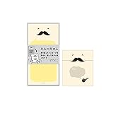 ミドリ 付せん紙 ひみつ ひげ柄 11766006