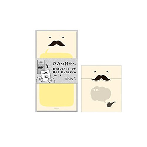 ミドリ 付せん紙 ひみつ ひげ柄 11766006