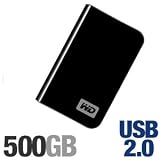 Search : Western Digital My Passport Essential 500 GB USB 2.0 Portable External Hard Drive WDME5000TN (Midnight Black)
