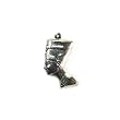 Egyptian Nefertiti Metal Cast Pendant with Corded Necklace