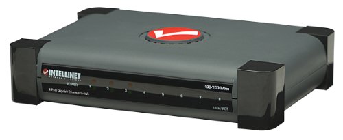 INTELLINET 8Port Gigabit Ethernet Switch Kunststoffgehaeuse Grau 10/100/1000 auto-sensing  Preisvergleich