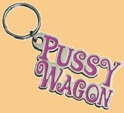 KILL BILL - PUSSY WAGON KEYCHAIN - METAL KEY CHAIN