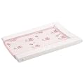 By Carla Large Little Petal Changing Mat With Towelling Stain Resistant Liner, White/Pink