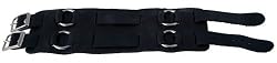 Genuine Leather Bracelet - Length: 9" - Width: 55 mm Dark Brown