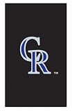 Roller & Solar Shades MLB Colorado Rockies Cap Logo - Black Back