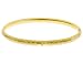 Diamond Cut 4.5mm Hinged Bangle in 14K Yellow Gold
