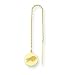14K Buffalo Bills Disc Logo Threader Earrings