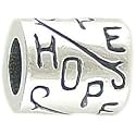 Hope Solid Sterling Silver Message Bead fits European Charm Bracelet