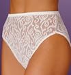 Vanity Fair first quality stretch lace high cut brief. Style 813155