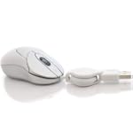Travel Size Optical Mouse for all Toshiba Mini Netbooks and Laptops - with Retractable USB Cord - PLUG-N-PLAY