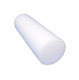 White Foam Roller 18-inch Full Round