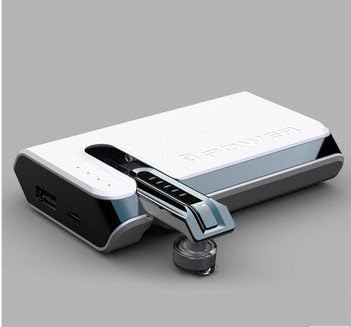 iHour Universal Portable External Charger USB Power Bank 2-in-1 power bank 6600mAh with detachable bluetooth headset headphone earphone for Smart Phones and other Digital Devices -black