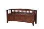 Linon Short Back Storage Bench, Walnut
