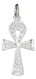 Sterling Silver Filigree Ankh Charm