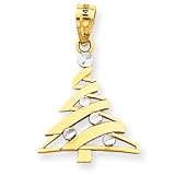 14k and Rhodium Christmas Tree Pendant Measures 22.9x14.8mm 31gdspcbr%2BL. SL160 14k and Rhodium Christmas Tree Pendant Measures 22.9x14.8mm