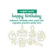 Pack of 24 BIRTHDAY Stretchy Shapes: Confetti Rubber Bands