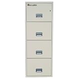 Sentry Safe 4G2500PY 4 Drawer Vertical File, 2500 Series, Insulated, UL 1-Hour Fire, Legal Size, 25"