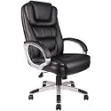 Boss B8601 Executive Leather Chair, Black