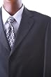 Men's Single Breasted 3 Button Black Super 150's 3 PCS Vested Dress Suit, CLEARANCE!!!
