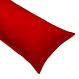 Lalabe Body Pillow Cover, Microsuede, Red
