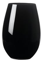Artland Midnight Black Stemless Tall, Set of 4