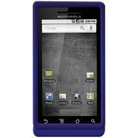 Best Price GTMax Dark Blue Durable Rubber Hard Snap On Crystal Cover Case for Verizon Motorola Droid A855 CDMA Cell Phone
