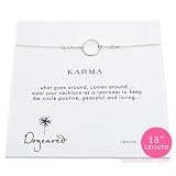 Dogeared 18″ Sterling Silver Karma Necklace thumbnail