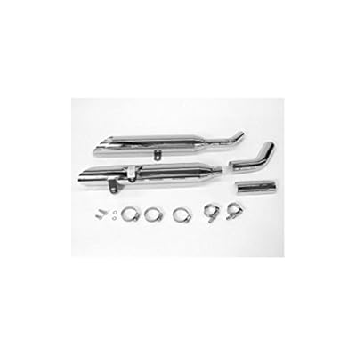 Cobra Boulevard Slashcut Slip On Mufflers for Suzuki Cruisers - Suzuki VZ800 Marauder 1999-2004