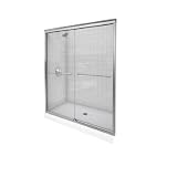 KOHLER K-702207-L-NX Fluence 3/8-Inch Thick Glass Bypass Shower Door, Brushed Nickel