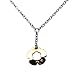Women's New Gold Plated Steel 17 Inch Flower Necklace With Cubic Zicornia By Steelx