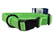 Hamilton "Fits All" 3/4" Adjustable Nylon Dog Collar, Lime Green, Medium (16-22 in)