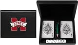 NCAA Mississippi State Bulldogs Playing Cards/Dice Gift Set - Black Finish