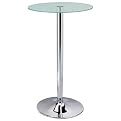 Barrer Bar Table - Chrome/Clear (Medium)
