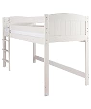 Raised 2ft 6" pine bed - Whitewash