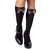 Knee High Stocking w/ Plaid Bows