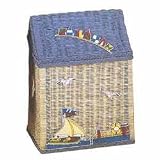 Wicker Hamper - Nautical