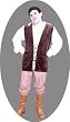 Plus Size Peasant Man Costume