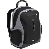 LNB-15F Blk/gray Nylon Backpack for laptops Dims 14.5INX11.5INX1.75IN