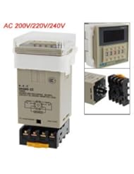 Home Improvement: AC 220V Digital Timer Programmable Time Delay Relay 0.01s-99h99m w 8 Pin Base - Amico
