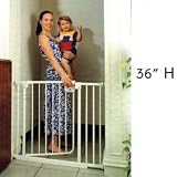 LA Baby Extra Tall Self Closing Safety Gate , White