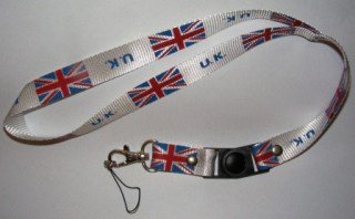 Schlüsselanhänger U.K. weiß