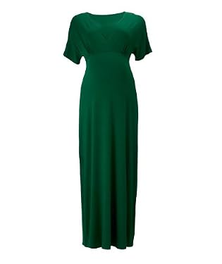 Maternity Emerald Green Kimono Sleeve Maxi Dress