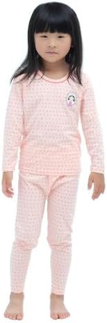 Yingbolun Girl's Polka Dot Flimsy Thermals Set 6x pink