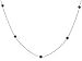 Jewelry : 14k White Gold Black Diamond Station Necklace (2.2 cttw), 22"