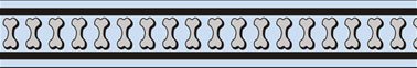 Red Dingo Dog Collar - Reflective Light Blue (Small)