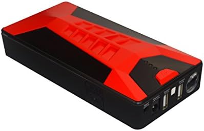 TAODS (TM) Portable Car Battery Jump Starter E-20 with Smart Combination Battery Charger Jump Box for Electronics and Mobile Devices with Carrying Case Ultimate Power Booster Keep in your Car Red