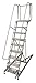 Cotterman 4007R2632A3E10B4C1P6 - Rolling Ladder Steel 100In. H. Gray